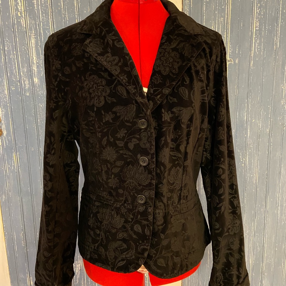 EUC Talbots size 14 black jacket